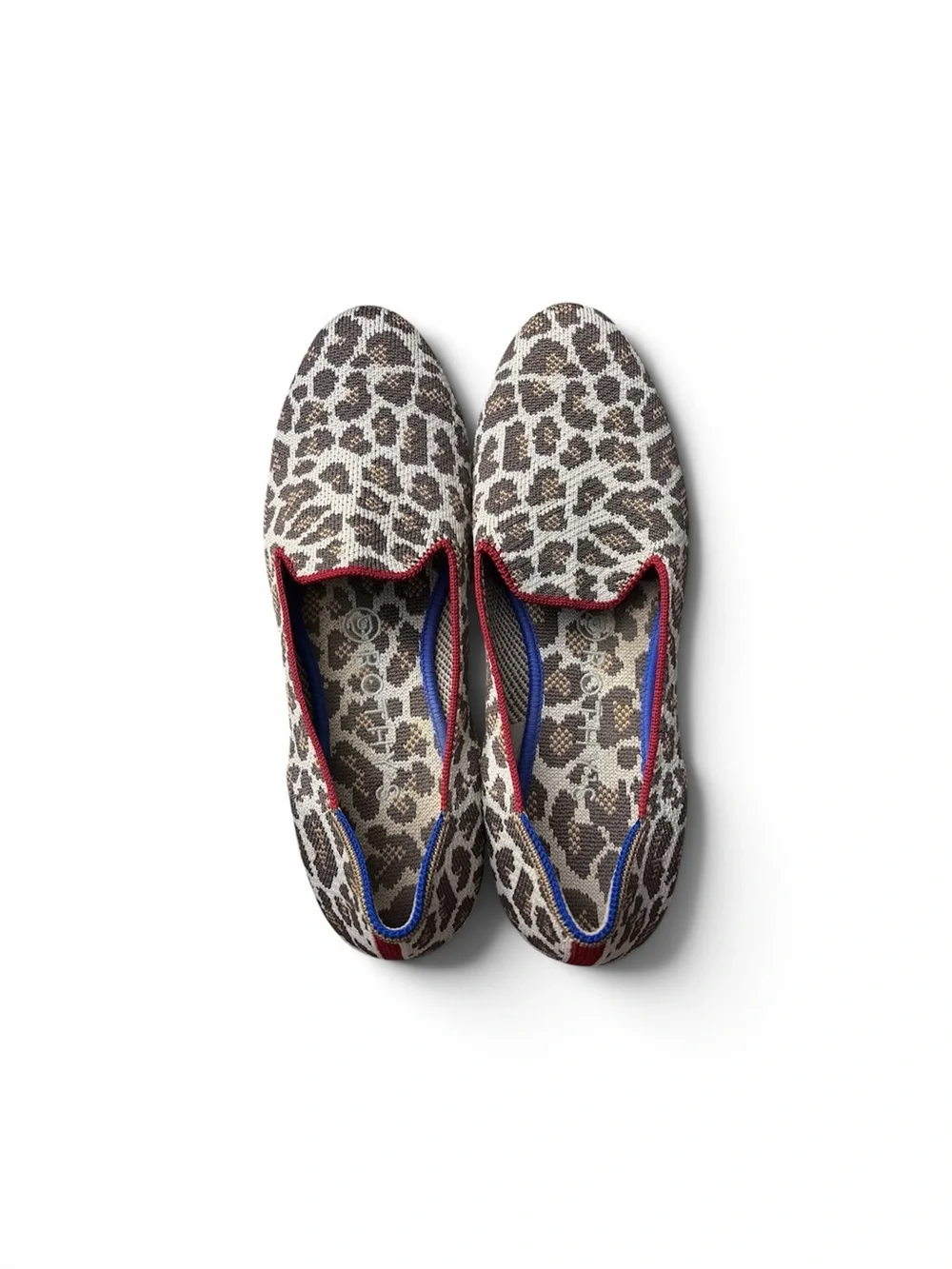 Rothy’s The Loafer Mocha Spot Leopard Print Animal Flats Size 7.5 - Picture 1 of 14